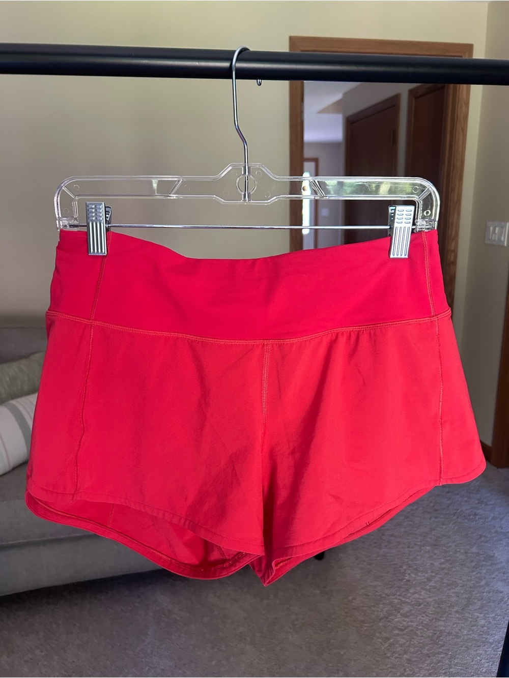lululemon athletica Bright Red Athletic Shorts